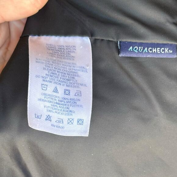 Lands End Jacket Womens Size Small Black Water Resistant Outdoor Camping Hiking - Picture 7 of 9